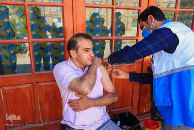 واکسیناسیون بازاریان در زنجان‎‎