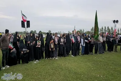 رزمایش خودرویی و زنجیره انسانی در احمدکلا