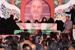 آیین وداع با پیکر سردار شهید محمدرضا زاهدی در گلستان شهدای اصفهان
