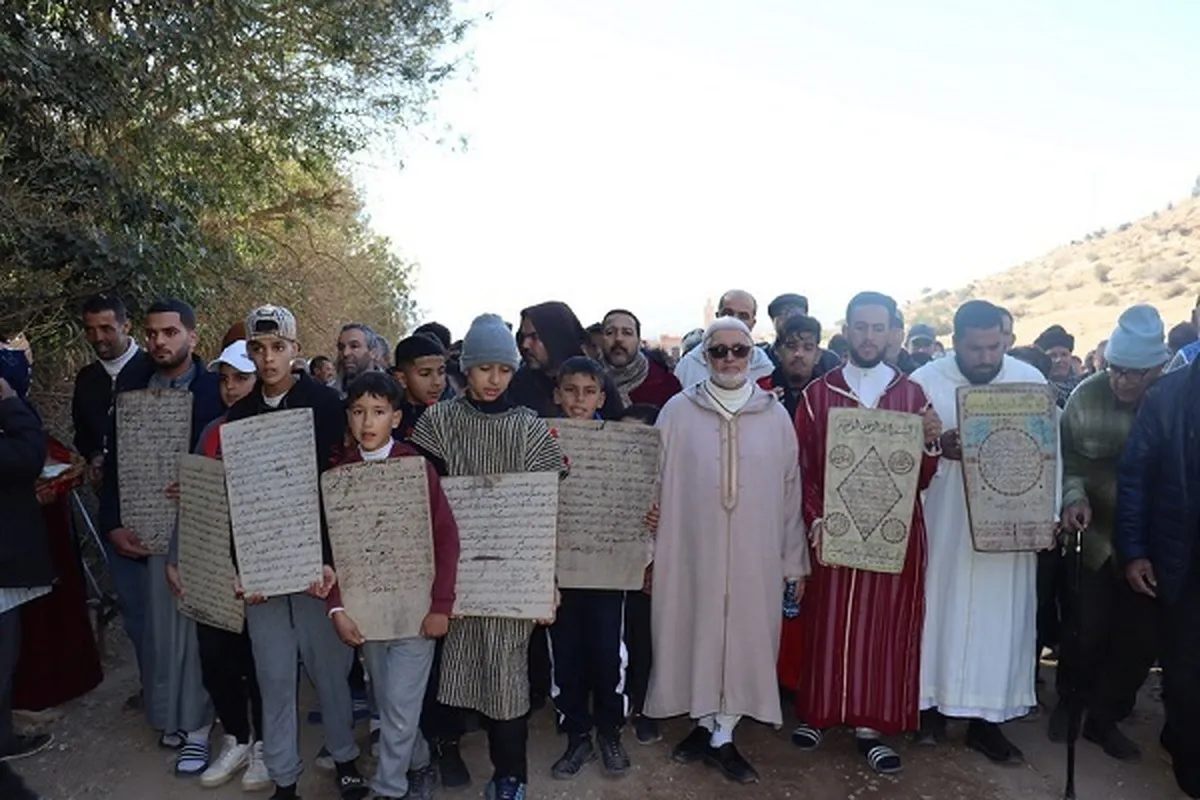 Masu karatun kur'ani na kasar Morocco a wajen addu’ar  rokon  ruwan sama