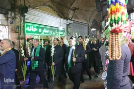 مراسم تعویض پرچم آستان مقدس حضرت عبدالعظیم حسنی(ع)