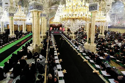 مراسم جز خوانی قرآن در حرم مطهر امام علی (ع)