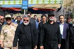 بازدید احمد وحیدی، وزیر کشور از مرز تمرچین