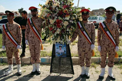 تشییع و خاکسپاری شهید «عادل قاسم‌زاده» در شهرستان اهر