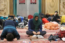 مراسم اعتکاف در مسجد جامع امام صادق (ع)