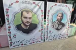 آیین بدرقه شهیدان «سید حسین موسوی» و «علی بازگیر» در خرم‌آباد