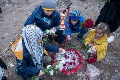 مراسم یادبود شهدای خانواده رستمی