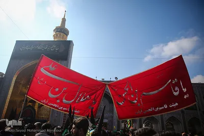 عزاداری شهادت امام رضا(ع) در حرم مطهر رضوی