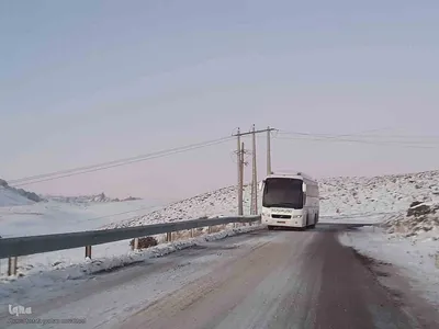 وضعیت راه های روستایی شهرستان اهر در روزهای سرد سال
