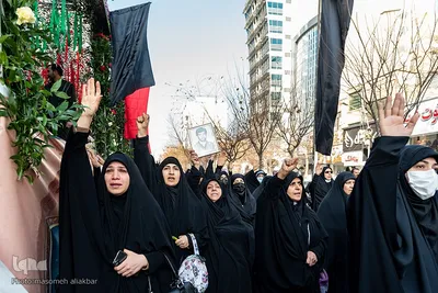تشییع پیکر مطهر ۴ شهید گمنام دفاع مقدس در کرج‎‎