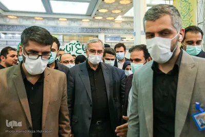 بازدید بهرام عین اللهی، وزیر بهداشت، درمان و آموزش پزشکی از نمایشگاه بین المللی قرآن کریم