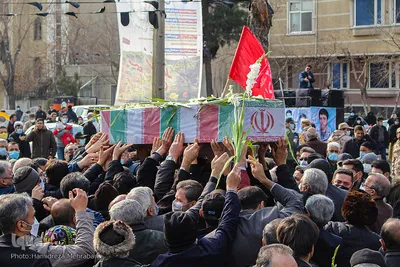 مراسم خاکسپاری و تشیع پیکر شهید «حسین فغانی»