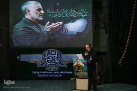 علی اکبر حنیفی در مراسم بزرگداشت شهید سپهبد قاسم سلیمانی