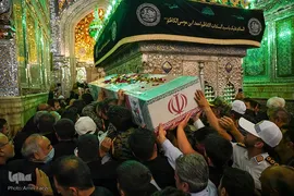 وداع با شهید «مهدی الله‌‌پور» در حرم شاهچراغ(ع)‎