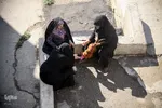 آيين سنتي سياه پوشان و برپايي خيمه عزاداري در آستانه ماه محرم - سمنان
