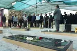 غبارروبی قبور شهدای جنگ تحمیلی 12 روزه