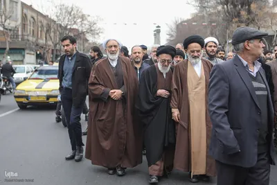 مراسم تشییع پیکر مطهر آیت‌الله امامی کاشانی