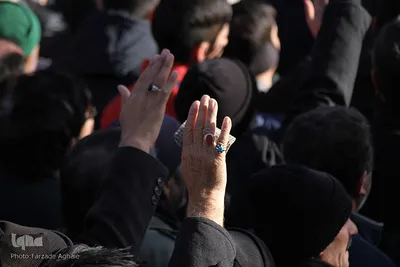 تشییع پیکر جنازه جانباختان حادثه قطار تبریز