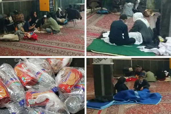 اسکان اضطراری بیش از ۸۰۰ مسافر در بقاع متبرکه تربت حیدریه و زاوه