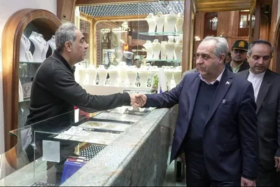 استاندار آذربایجان شرقی در قلب بازار تبریز