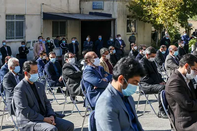 وداع با پیکر شهید مدافع سلامت، دکتر محمد زارع جوشقانی