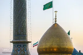 آیین تعویض پرچم سیدالکریم در شب ولادت آن حضرت