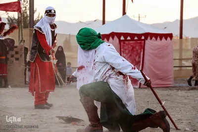 مراسم تعزیه خوانی در جوار امام زادگان باقریه بیرجند
