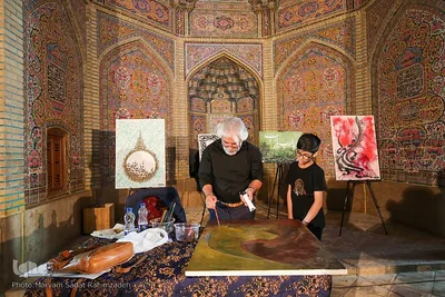 مراسم شب قدر  در مسجد نصیرالملک