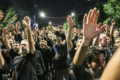 دسته عزاداری هیئت فاطمیون زنجان در شب عاشورا
