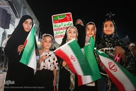 تجمع مردم اهواز در حمایت از جبهه مقاومت