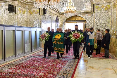 تجدید میثاق خدام امام رضا با حضرت شاهچراغ (ع)