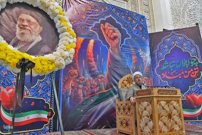 مراسم چهلمین روز شهادت قائد شهید امت در حرم شاهچراغ(ع)