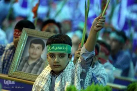 مراسم زنگ دانش آموز شهید در گلزار مطهر شهدا