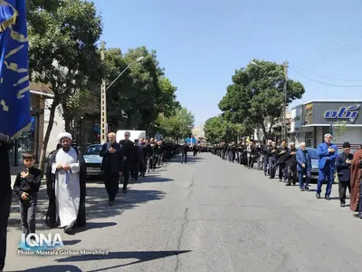 مراسم عزاداری خیابانی رحلت پیامبر اکرم (ص) در اهر