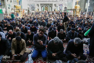 مراسم عزاداری ظهر اربعین در آستان حضرت عبدالعظیم(ع)