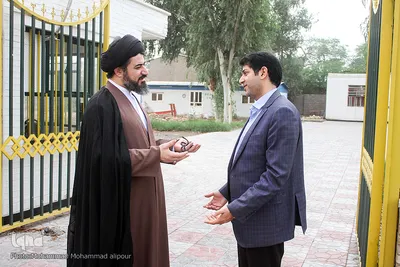 حضور حجت‌الاسلام طباطبایی،‌رئیس حوزه هنری خوزستان در تحریریه ایکنا خوزستان 