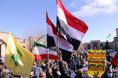 تظاهرات مردمی علیه کشتار مسلمانان مظلوم یمن در شیراز‎‎