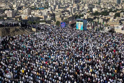 نماز عید سعید فطر در تپه مصلای همدان