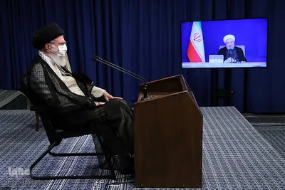 سخنرانی رهبر انقلاب در ارتباط تصویری با جلسه هیئت دولت