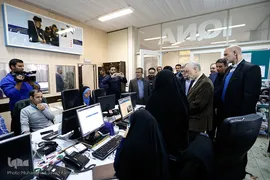 بازدید علی‌اکبر صالحی، معاون رئیس‌جمهور و رئیس سازمان انرژی اتمی کشور از ایکنا