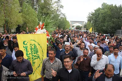 تشییع پیکر شهید صادق محمدزاده از شهدای تیپ فاطمیون