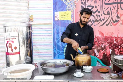 زائران و موکب‌داران در پایانه مرزی چذابه