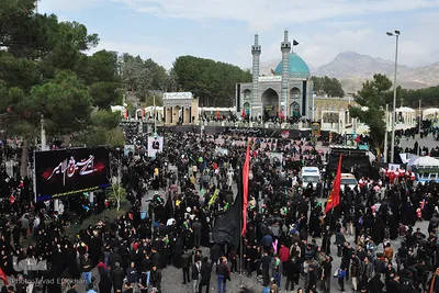 راهپیمایی جاماندگان اربعین حسینی در کاشمر