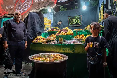 برپایی آیین سوگواری شب هشتم محرم در شهرک عرب‌ها
