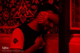 حرم مطهر امام حسین(ع) در شام غریبان