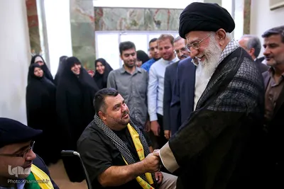 دیدار جانبازان حزب‌الله لبنان با رهبر انقلاب