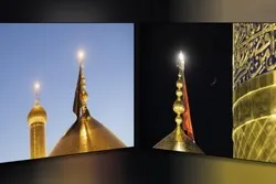 Flagge auf Kuppel des Heiligtums von Imam Hussein (a.s) durch eine rote getauscht
