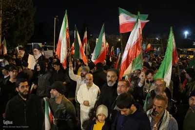 تجمع دانشجویان دانشگاه شیراز در حمایت از ایران مقتدر