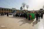 استقبال از حافظان قرآن و ادای احترام به شهدای حرم شاهچراغ(ع)‎‎