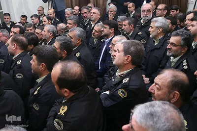 دیدار جمعی از فرماندهان و مسئولان نیروی انتظامی با رهبر انقلاب